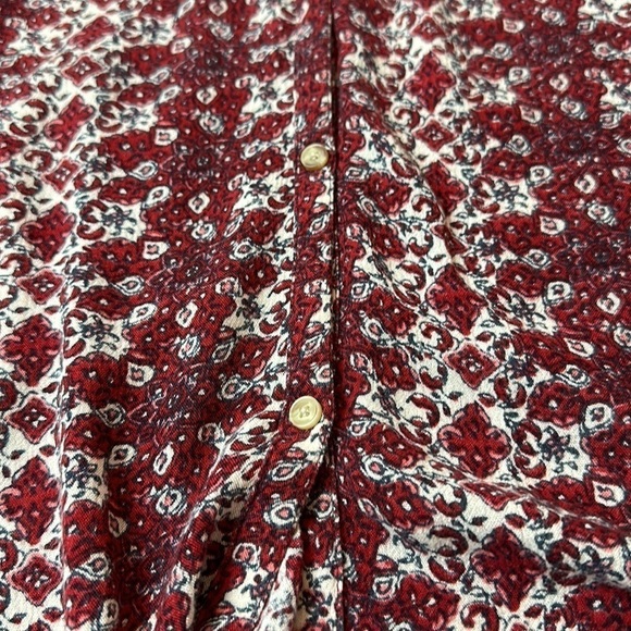 Hollister babydoll/ pheasant button down/ up blouse. - Picture 6 of 14